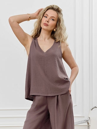 Женская блузка-топ Ясмина-2 / какао