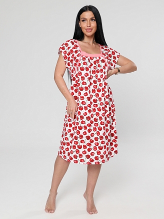 Женская ночная сорочка М-059 / Вишни