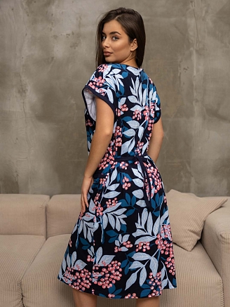 Женский халат мод.1472/12 / Черный