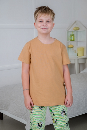 Подростковая футболка из кулирки / Охра