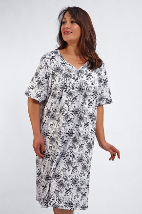 Женская ночная сорочка 88126 / темно-синий