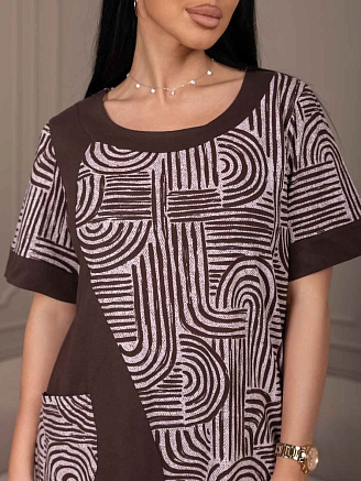 Женский костюм мод.2143/1 / Коричневый