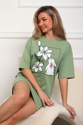 Женская туника 29532 / оливковый