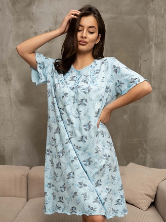 Женская сорочка мод.1092/27 / Голубой