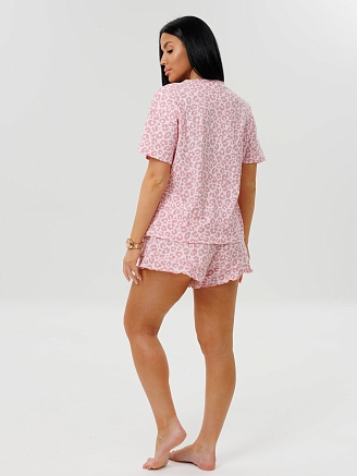Женская пижама П-98(К) / Розовый (леопард)