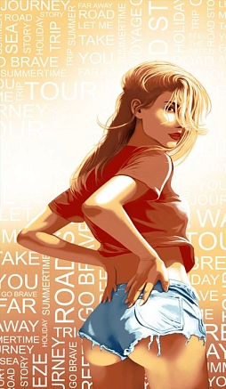 Полотенце банное вафельное №334 / Горячая штучка