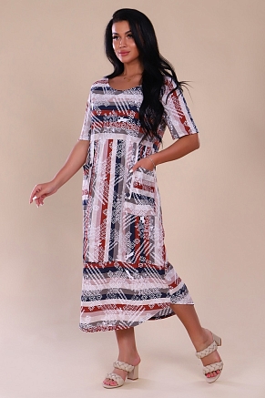 Женское платье Агнесса 721 / Терракот