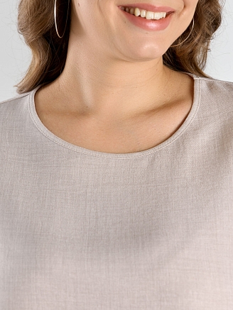 Женская блузка "Женский каприз-3" / бежевый