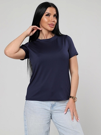 Женская футболка Джовита / темно-синий