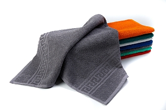 Полотенце махровое г/к Узбекистан 380 гр/м2 / 910-серый