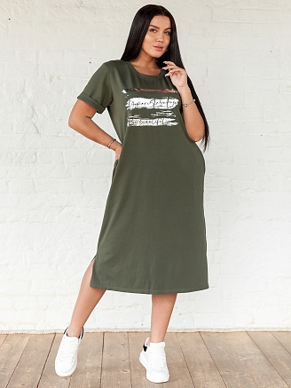 Женское платье 5-669 / Хаки