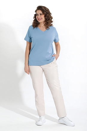 Женская футболка Базис-5 / голубой