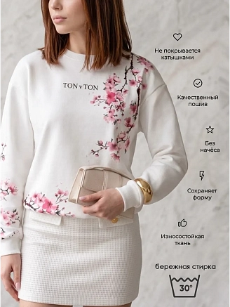 Женская толстовка Аниме / сакура, белый