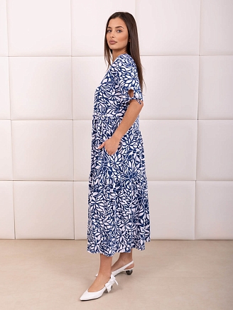 Женское платье мод.1872/22 / Синий