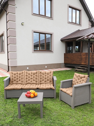 Матрас для садовой мебели арт. MO55 / Бежевый