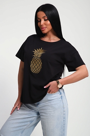 Женская футболка 85655 / черный