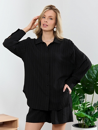 Женская рубашка Сиеста-5 / чёрный