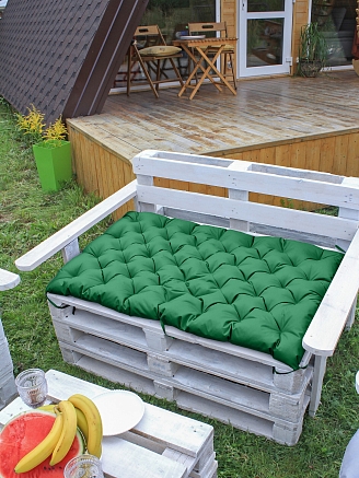 Матрас для садовой мебели арт. МО80 / Зеленый