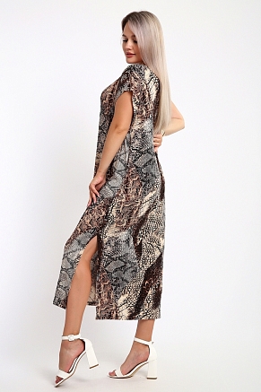 Женское платье Змея 490 / Коричневый