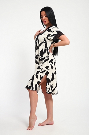 Женская сорочка Олеся / Экрю макси