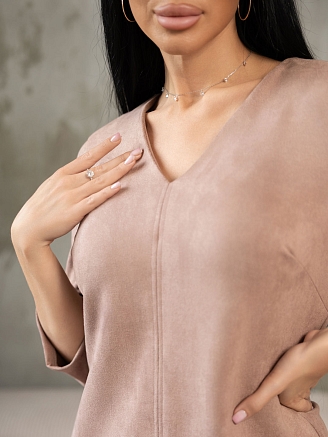 Женское платье мод.1446/1 / Коричневый