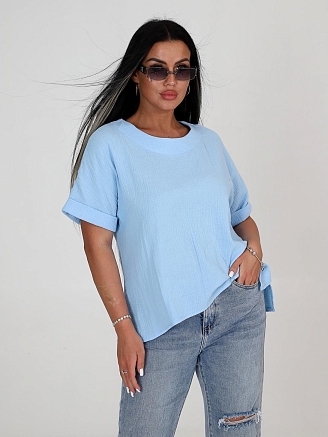 Женская футболка Джил / голубой
