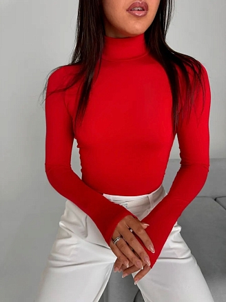 Женская водолазка 816 / Красный