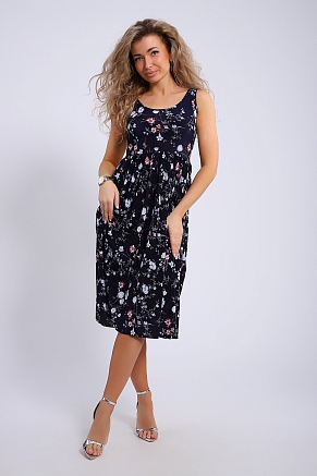 Сарафан женский 18109 / сине-розовый