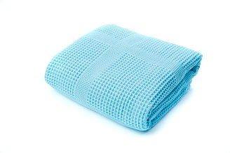 Полотенце вафельное г/к Узбекистан 260 гр/м2 / 502-ярко-голубой