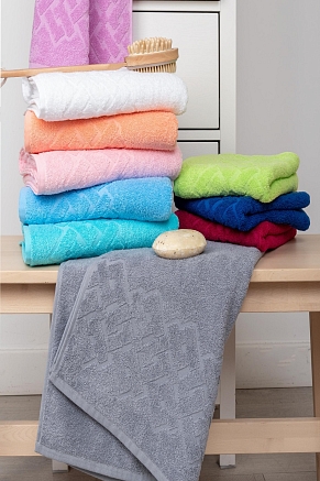 Полотенце махровое Донецкая Мануфактура Baldric / Синий