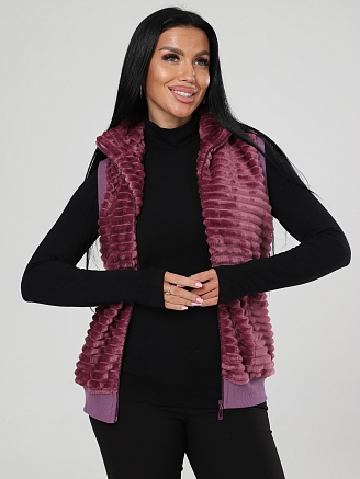 Женский жилет велсофт ЖВ-427 / Брусничный