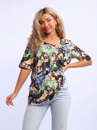 Женская футболка 700 без карманов / Салатовый