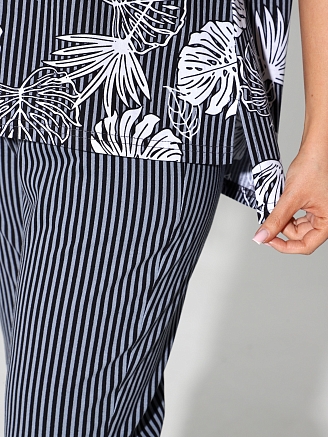 Женский костюм с брюками 1798/6 / Серый