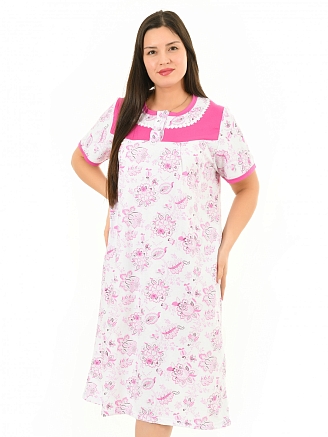 Женская ночная сорочка М-050 / Розовый