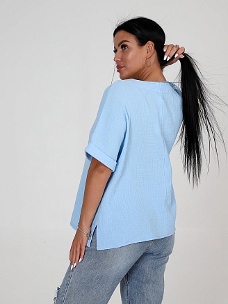 Женская футболка Джил / голубой