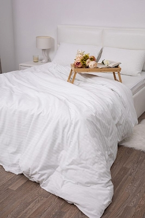 Постельное белье поплин Ф-ка Самойлова / Страйп-белый