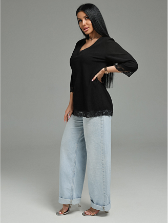 Женская футболка Богемия / Черный