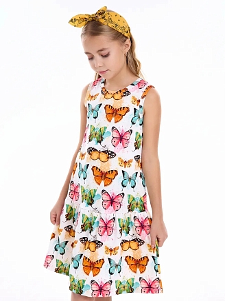 Детское платье-сарафан / Бабочки