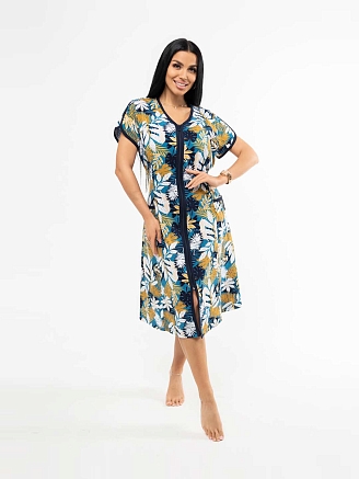 Женский халат мод.469/32 / Петроль