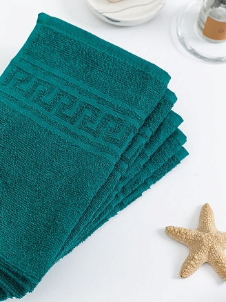 Полотенце махровое г/к Узбекистан 380 гр/м2 / 507-темно-зеленый