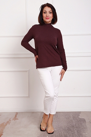 Женская водолазка 88157 / бордо