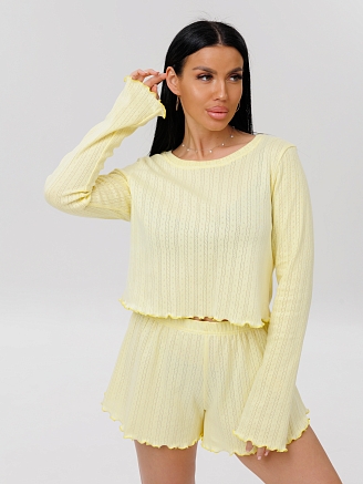 Женская пижама П-105(Риб) / Лимонный