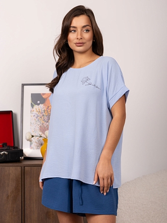 Женский костюм мод.2182/1 / Синий