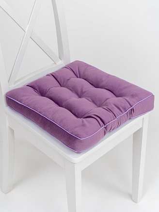 Подушка на стул с бортом / Сиреневый
