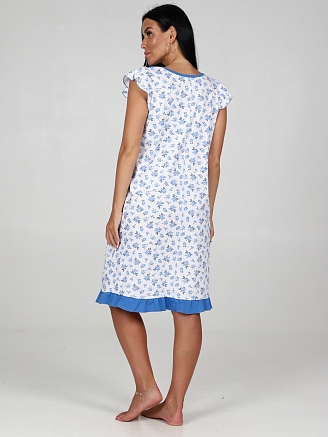 Женская сорочка БАБОЧКА НК-502 / Голубой