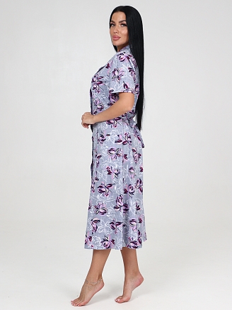 Женский халат ХК-546 / Сиреневая кувшинка