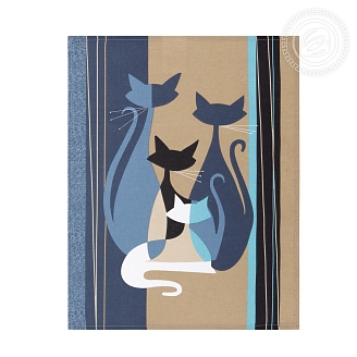 Полотенце рогожка набивное / №1546