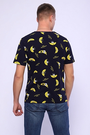 Мужская футболка Банан 2217 / Черный