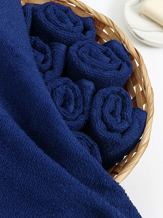 Салфетка махровая г/к Узбекистан 380 гр/м2 / 706-ярко-синий