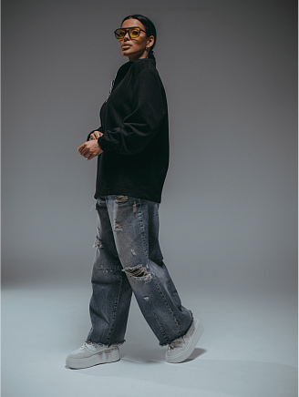 Женский свитшот Брамея / Черный